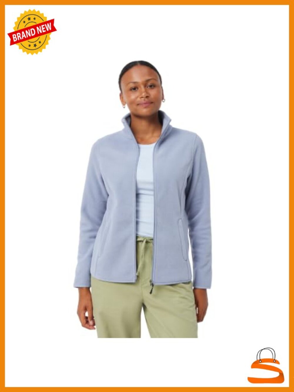 Women's Classic-Fit Full-Zip Polar Soft Fleece Jacket with Cuffs